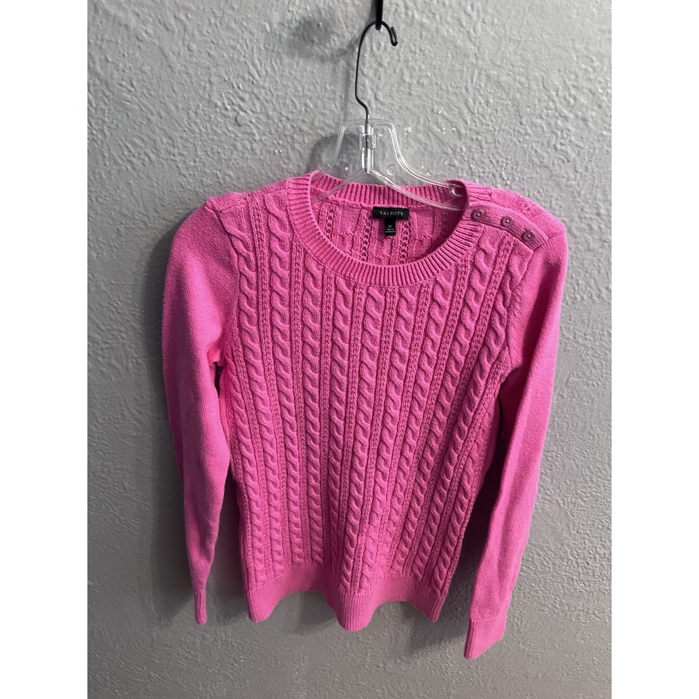Talbots Sweater Womens Pink Size XS Pullover‎ Long Sleeve
